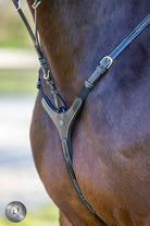 LJ Leathers Pro Selected Heritage 3-punts jachtmartingaal Zwart