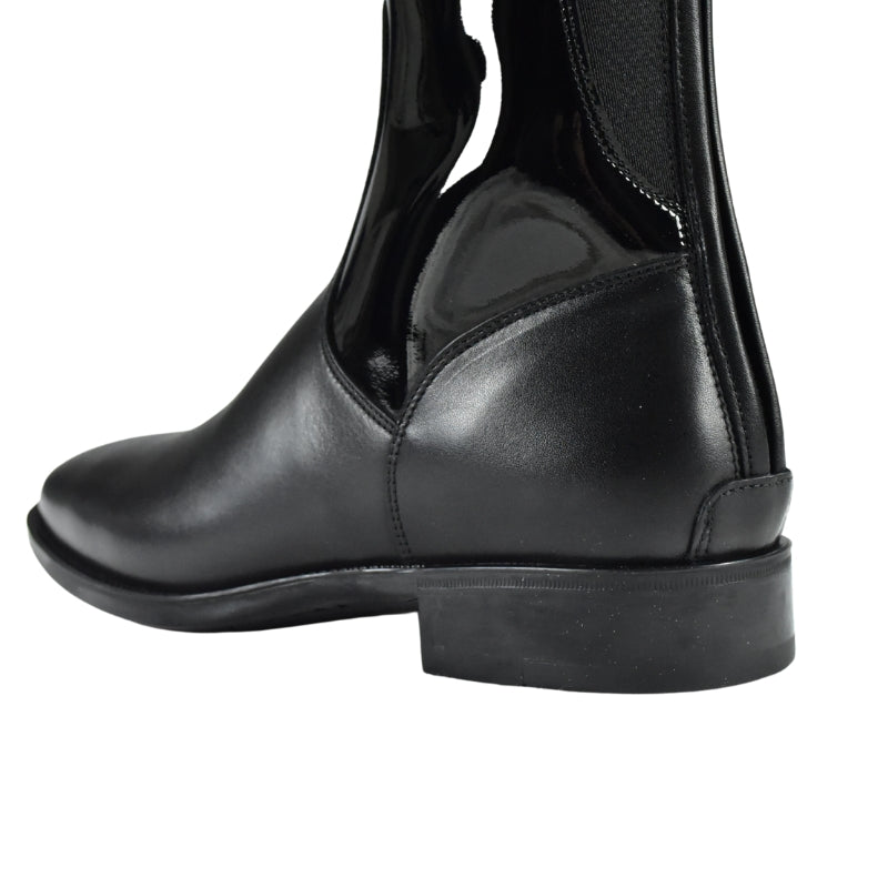 Tricolore paardrijlaarzen Puro Dress Patent Swarovski logo