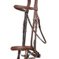 TRUST bridle Paris double noseband silver buckle Brown