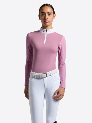 RG competition shirt Jacquard long sleeve Girls Pink