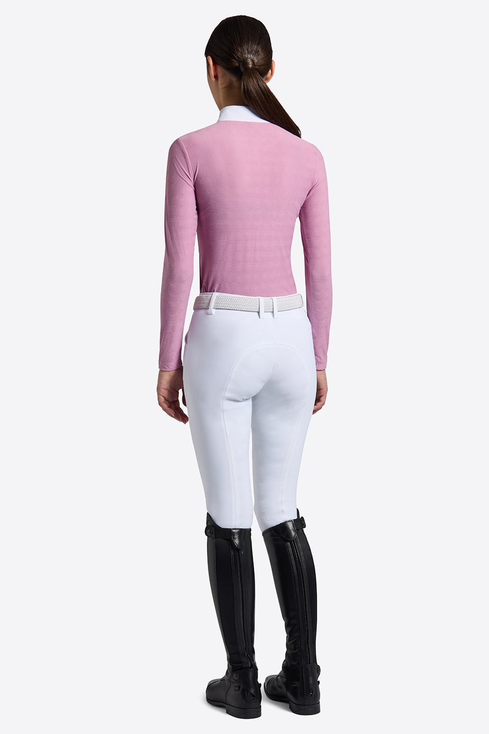 RG competition shirt Jacquard long sleeve Girls Pink