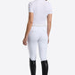 RG competition shirt Jacquard short sleeve women White