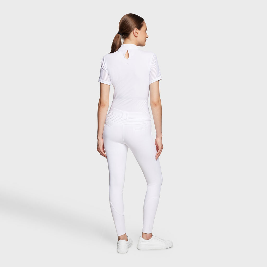 Samshield Riding Breeches Knee Grip Ladies Adèle White