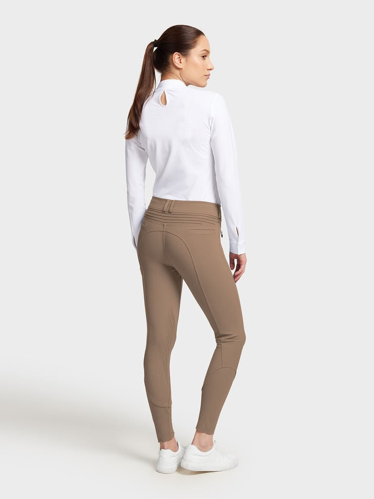 Samshield Riding Breeches Knee Grip Ladies Chloe Camel