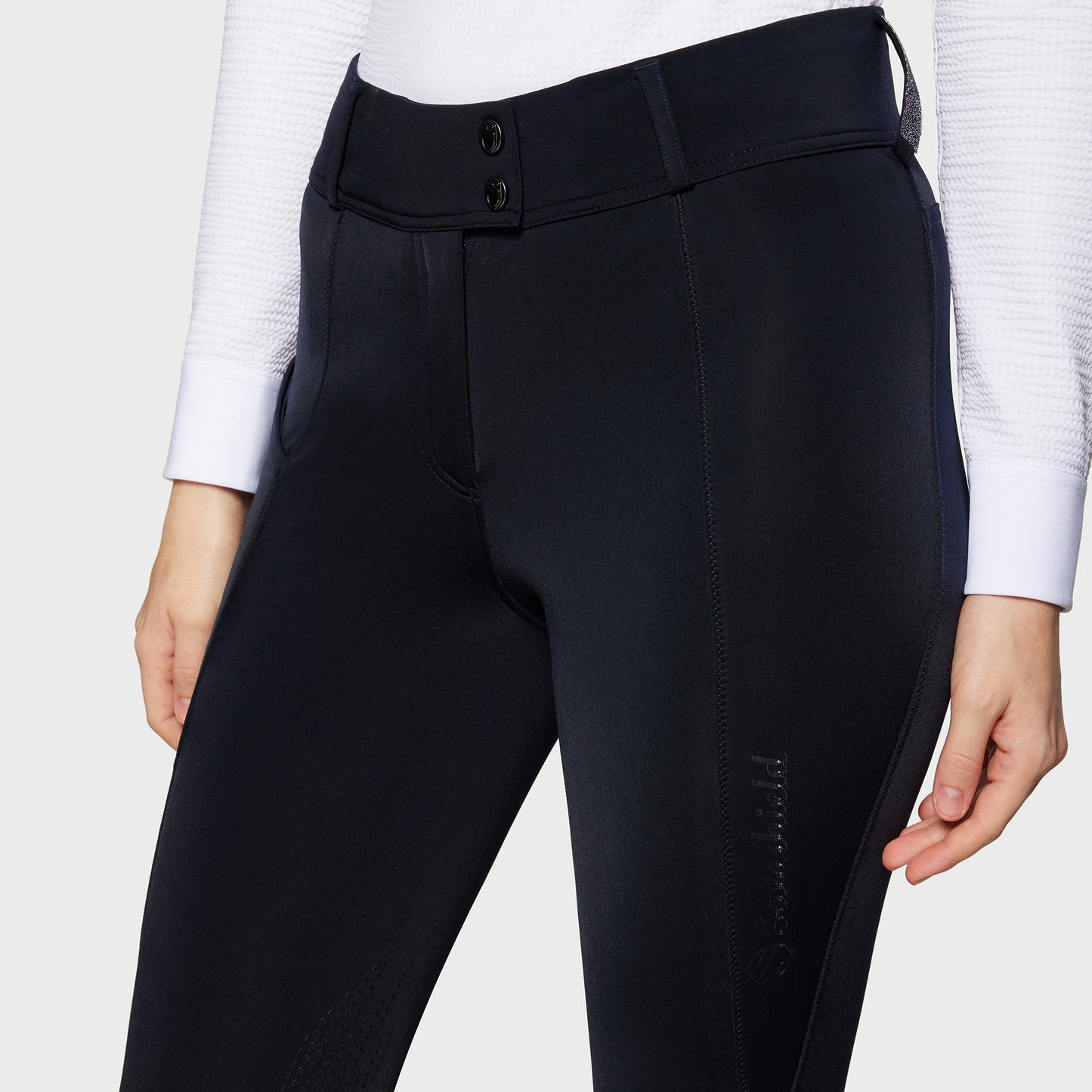 Samshield Riding Breeches Knee Grip Ladies Tamara Winter Navy