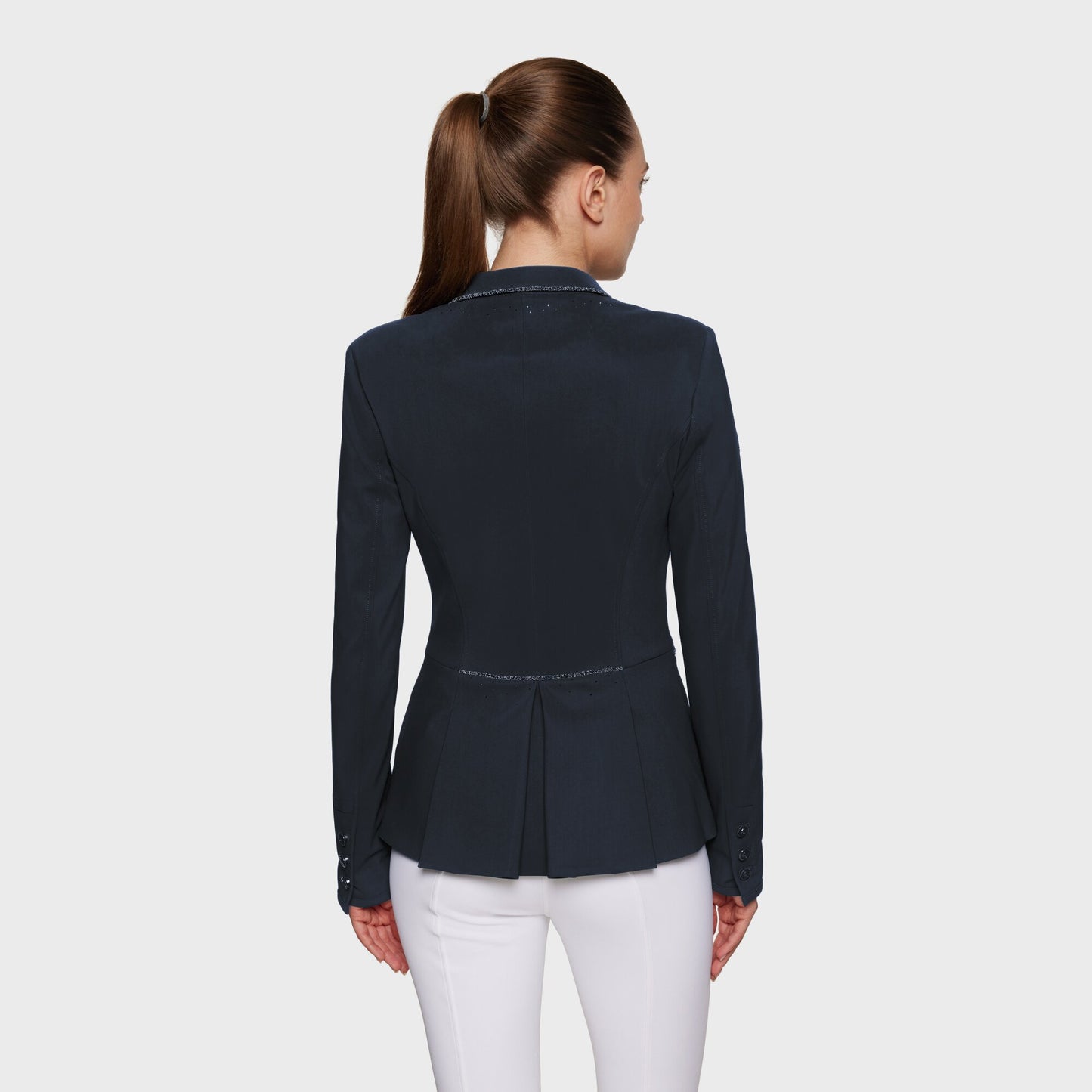 Samshield Riding Jacket Ladies Victorine Crystal Fabric Navy