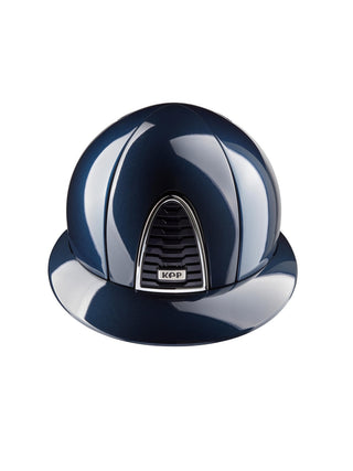 Kep Italia Paardrijhelm Cromo 2.0 Shine Polo Klep Blauw Chrome Frame