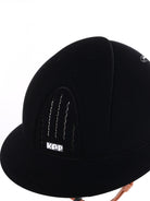 Kep Italia Paardrijhelm Smart Nova Velvet Polo Klep Beige Kinband