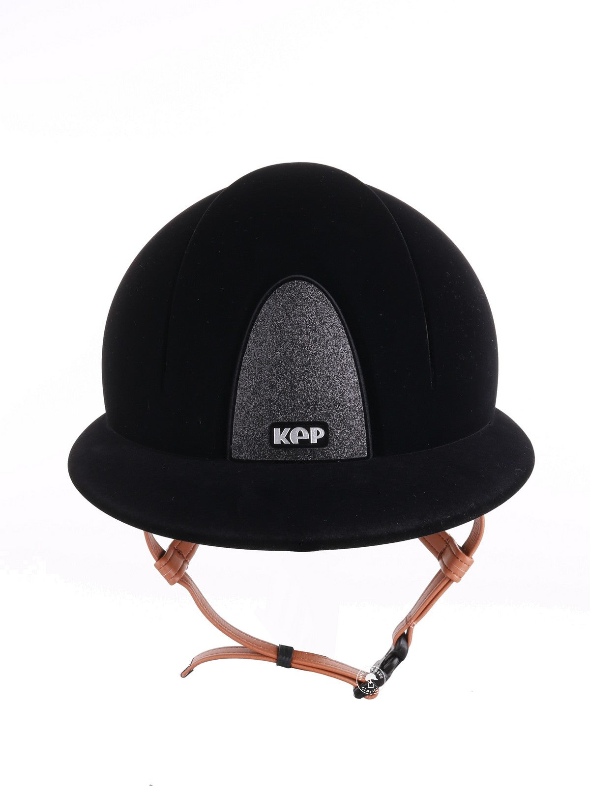 Kep Italia Paardrijhelm Smart Nova Velvet Polo Klep Star Insert Beige Kinband