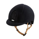 Kep Italia Paardrijhelm Smart Nova Velvet Beige Kinband Zwart