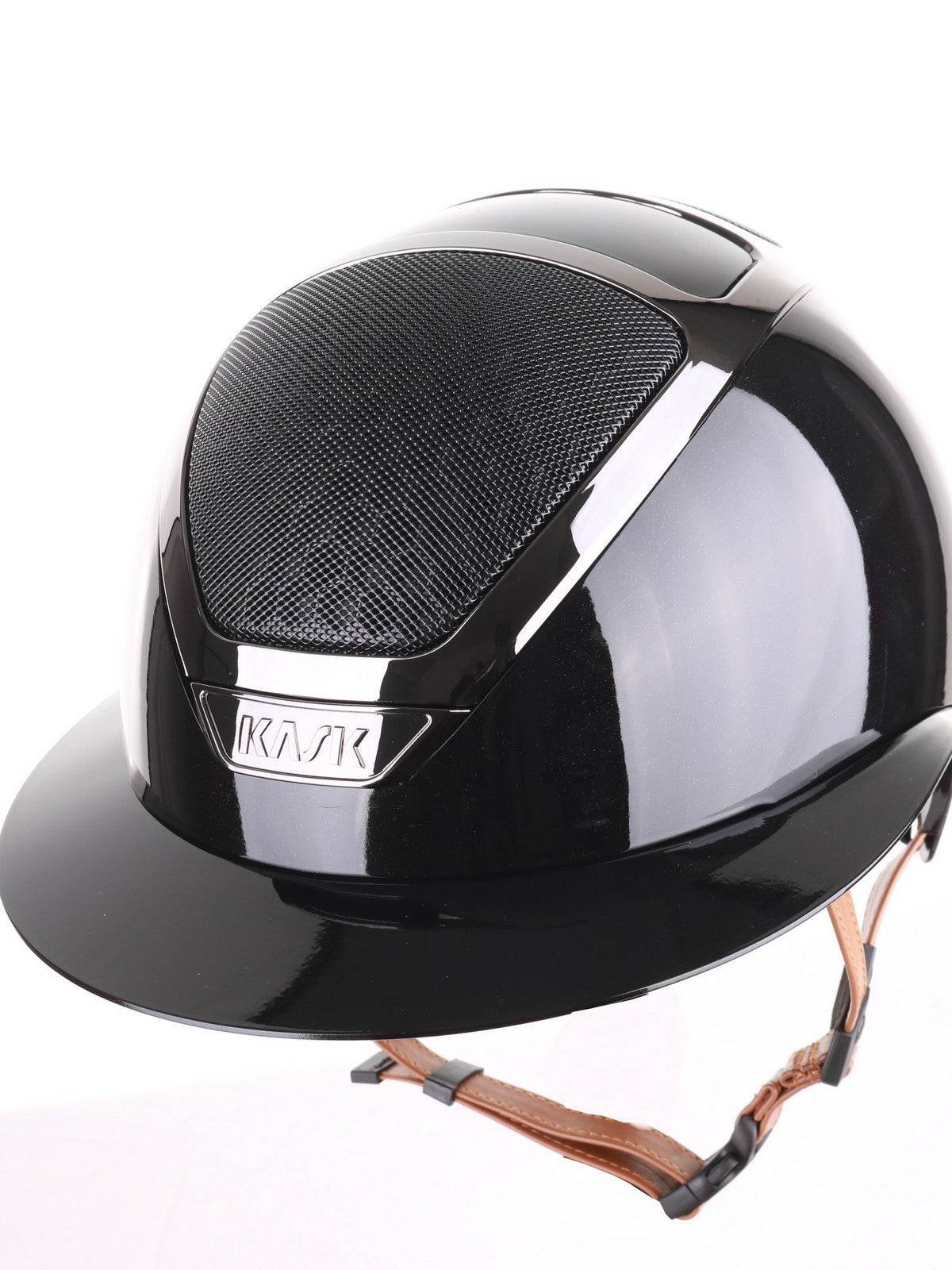 Kask Star Lady 2.0 Pure Shine Chrome Light Brown Chinstrap Zwart