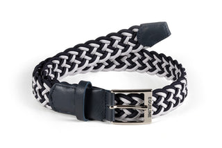 Equiline elastic braided belt Egri Navy