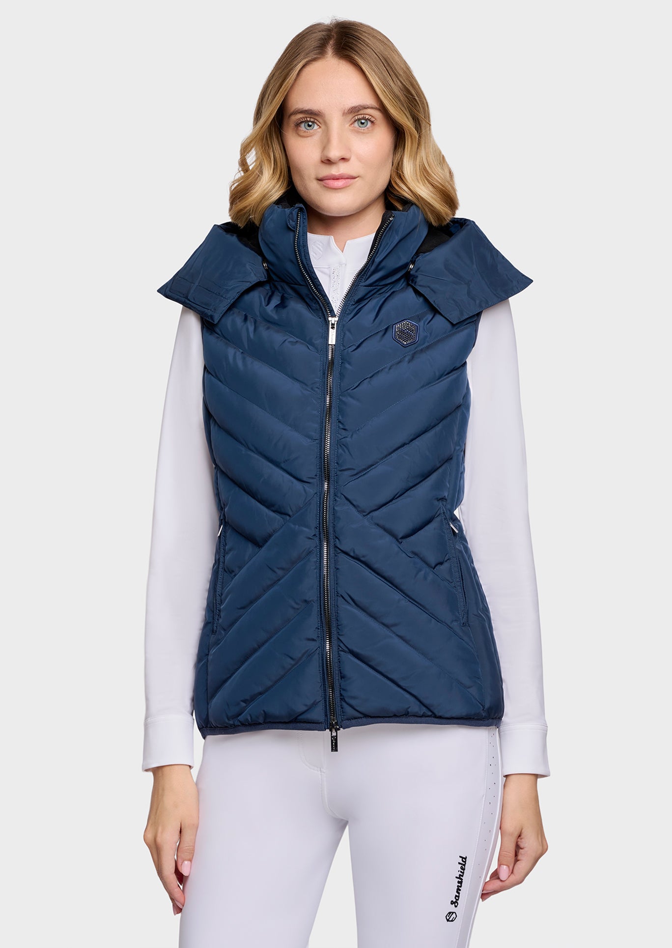 Samshield Puffer Vest Women Chamonix Galactic Blue