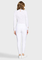 Samshield Rijbroek Knie Grip Dames Chloe Metal Dots Wit