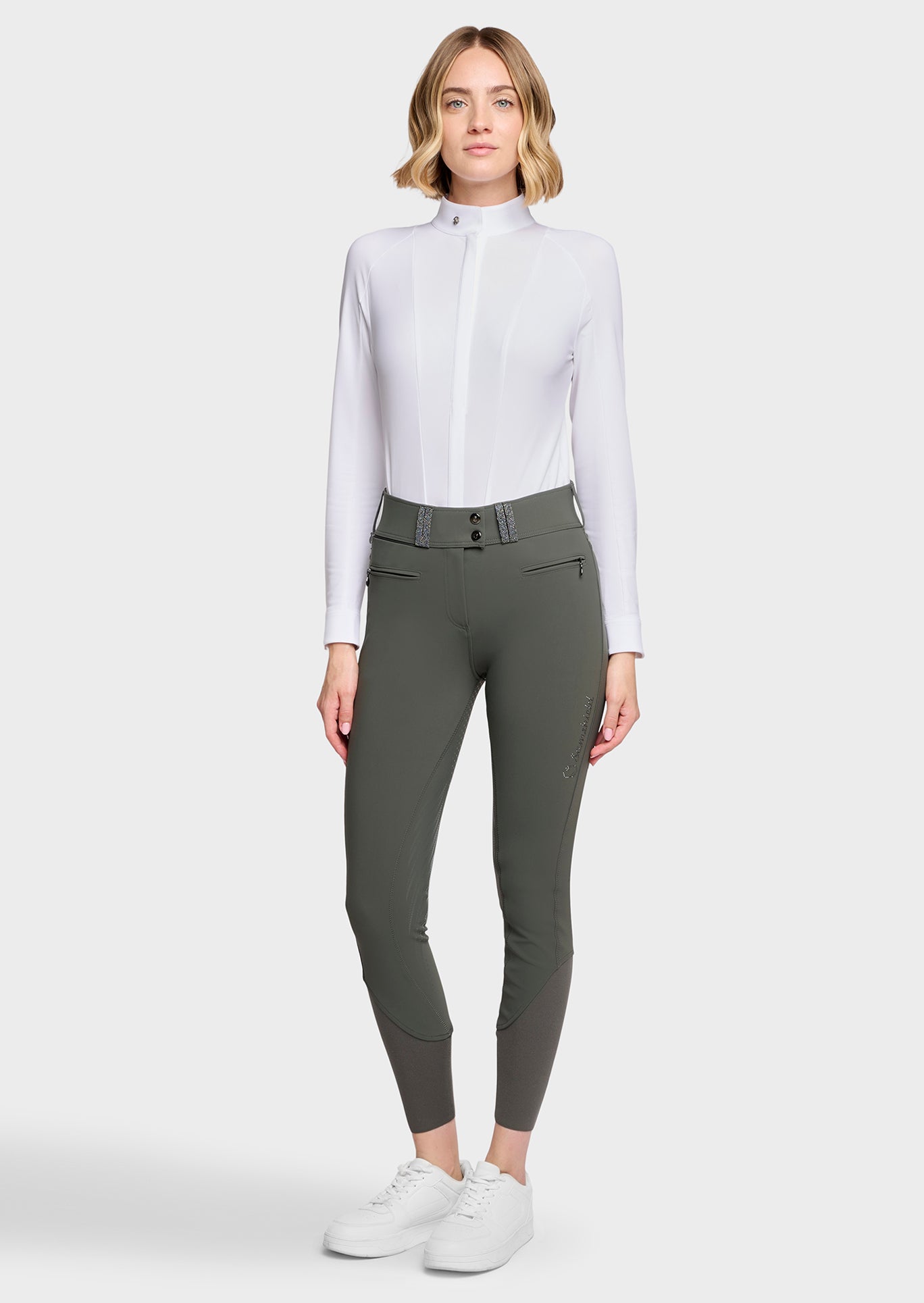 Samshield Breeches Full Grip Women Claranova Extra High Waist Dark Forest
