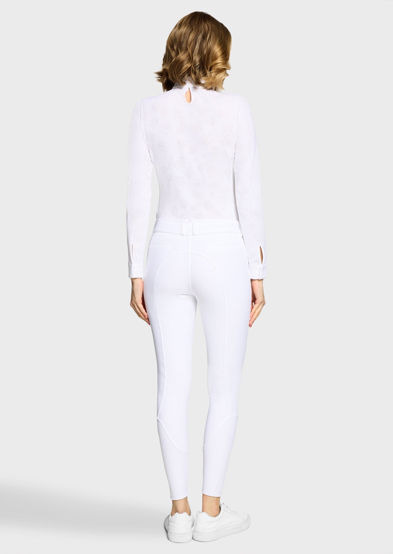 Samshield Rijbroek Full Grip Dames Claranova Extra Hoge Band Wit