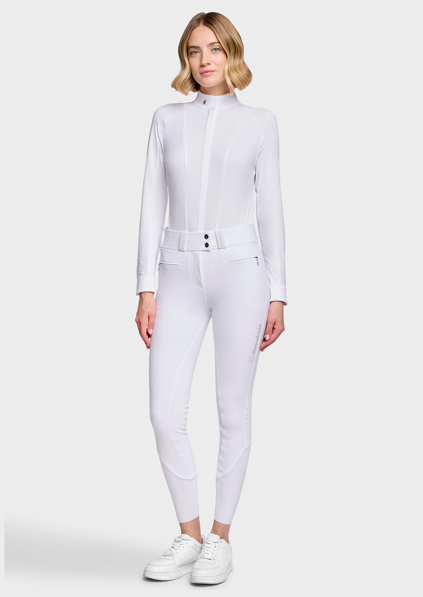 Samshield Breeches Full Grip Women Claranova Extra High Waist White

