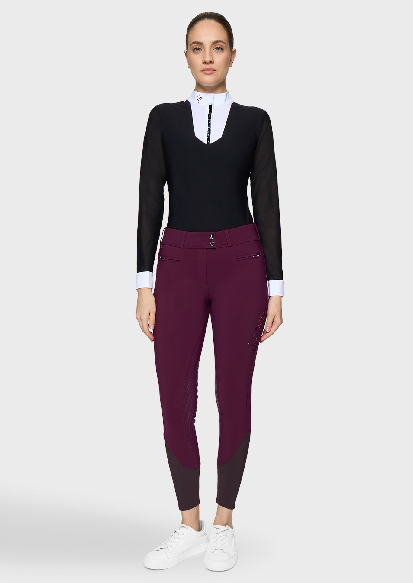Samshield Breeches Knee Grip Women Clara Floral Plum
