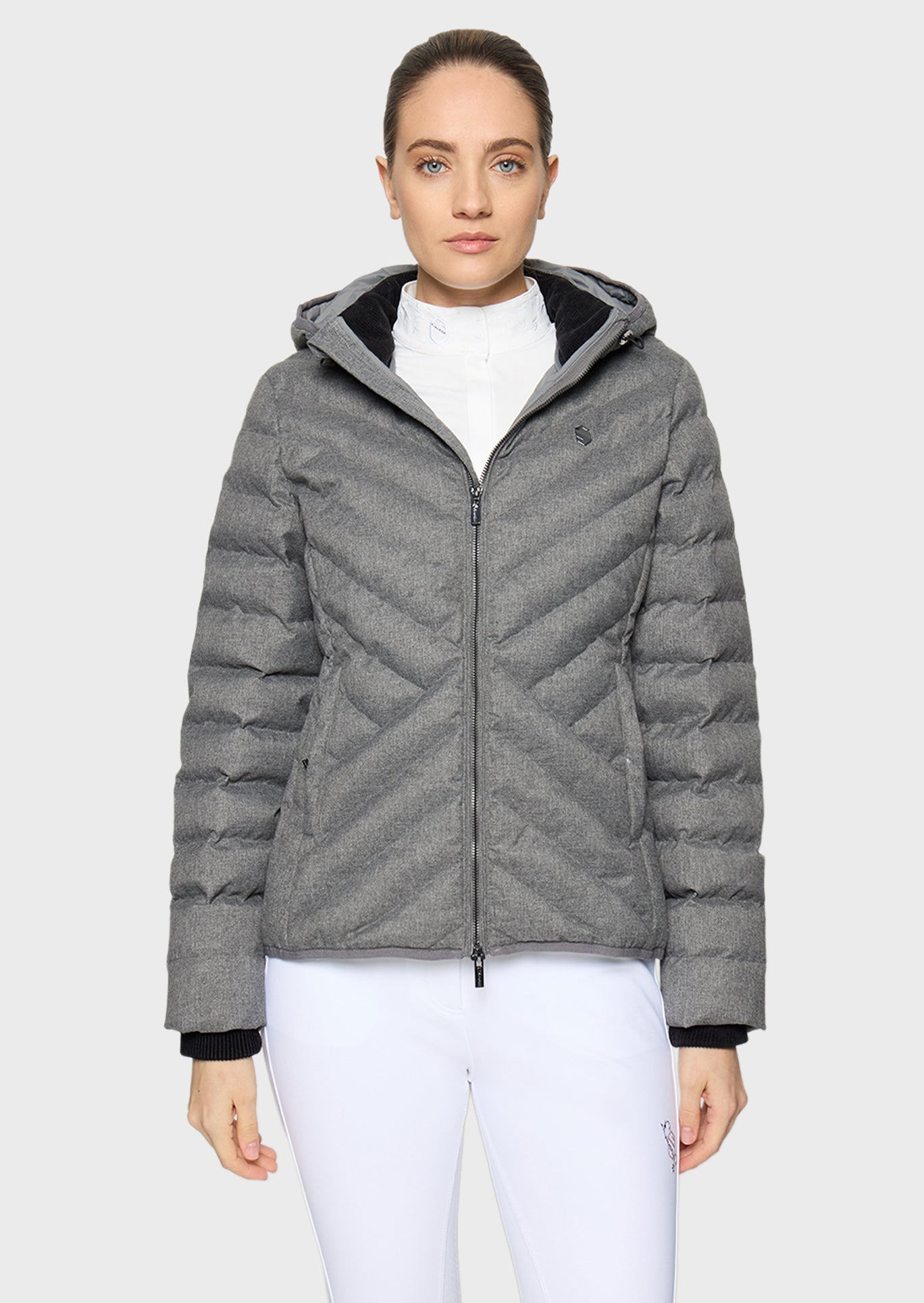 Samshield Puffer Jacket Women CourchevelWool Grey