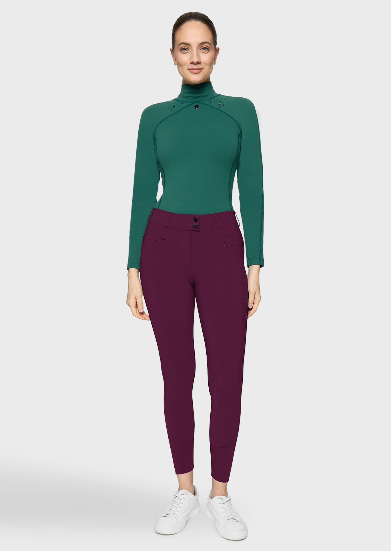 Samshield Breeches Knee Grip Women Delice Floral Plum
