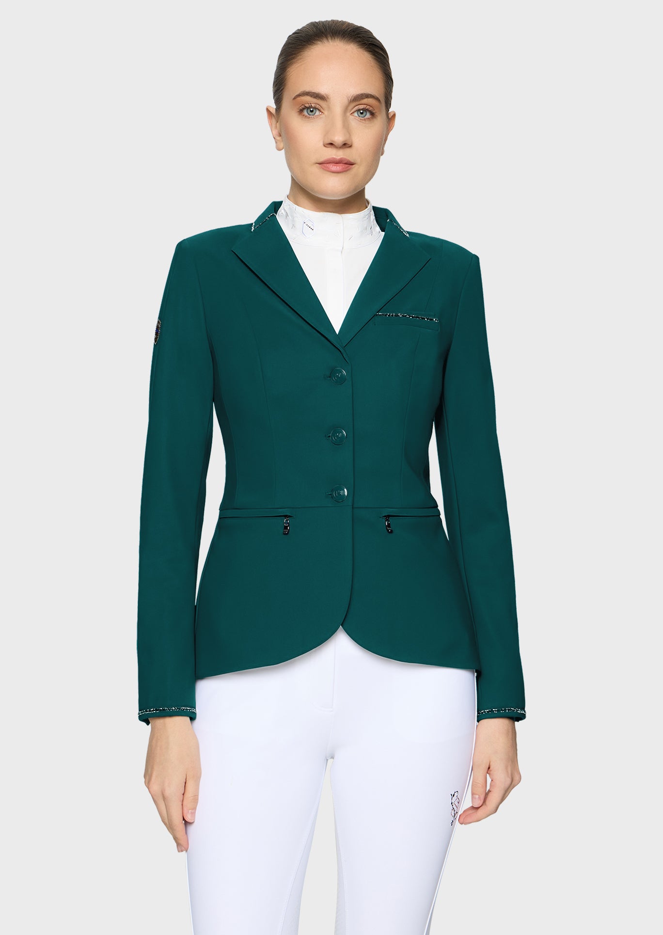 Samshield Show Jacket Women Victorine Crystal Fabric Hunter Green
