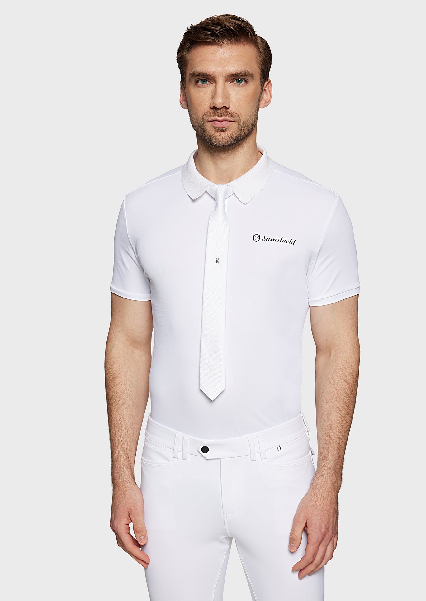 Samshield Stropdas Woven Wit Wit