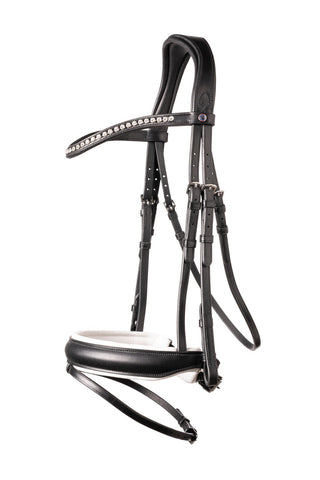 TRUST bridle Verden white padded Black