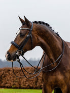 TRUST hoofdstel Wellington Stang & Trens zwart onderlegd Zwart