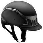 Samshield XJ Carbon Matt Titanium Paardrijhelm Zwart Carbon Zwart matt