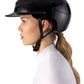 Equiline Paardrijhelm Xanto Sun Visor Gloss Strass Zwart