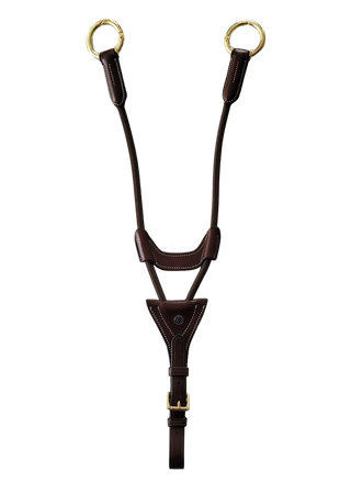 TRUST Valkenswaard elastic martingale attachment golden buckles Brown