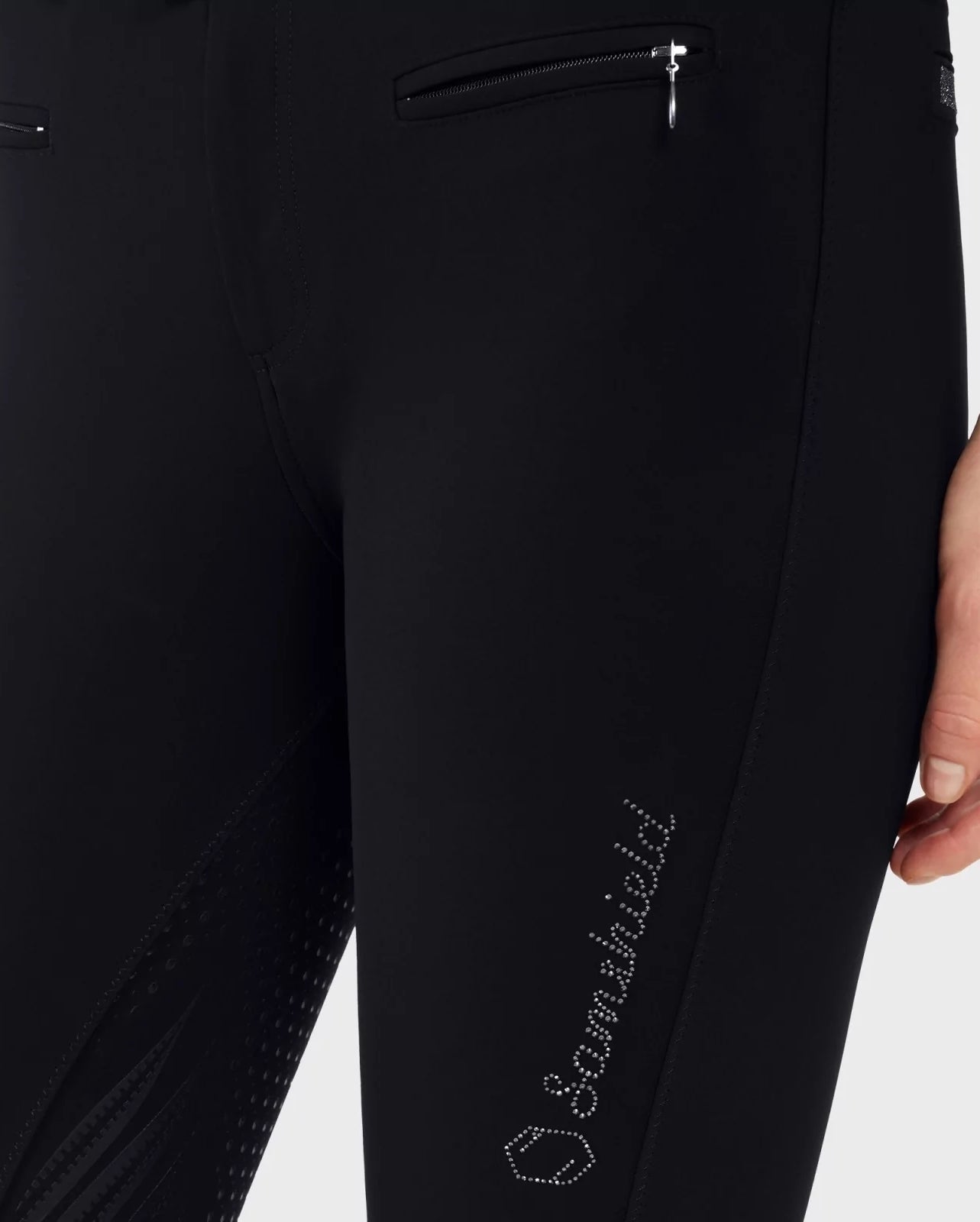 Samshield Riding Breeches Full Grip Ladies Clara High Waist Black