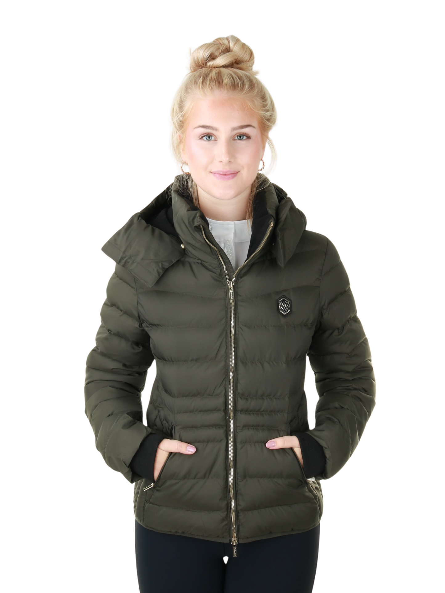 Samshield Down Jacket Ladies Courchevel Avocado Metal Eclipse