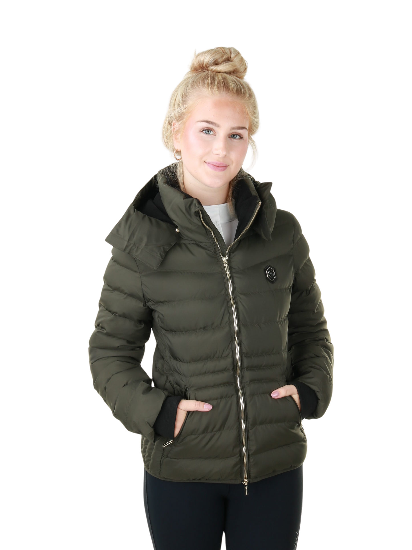 Samshield Down Jacket Ladies Courchevel Avocado Metal Eclipse