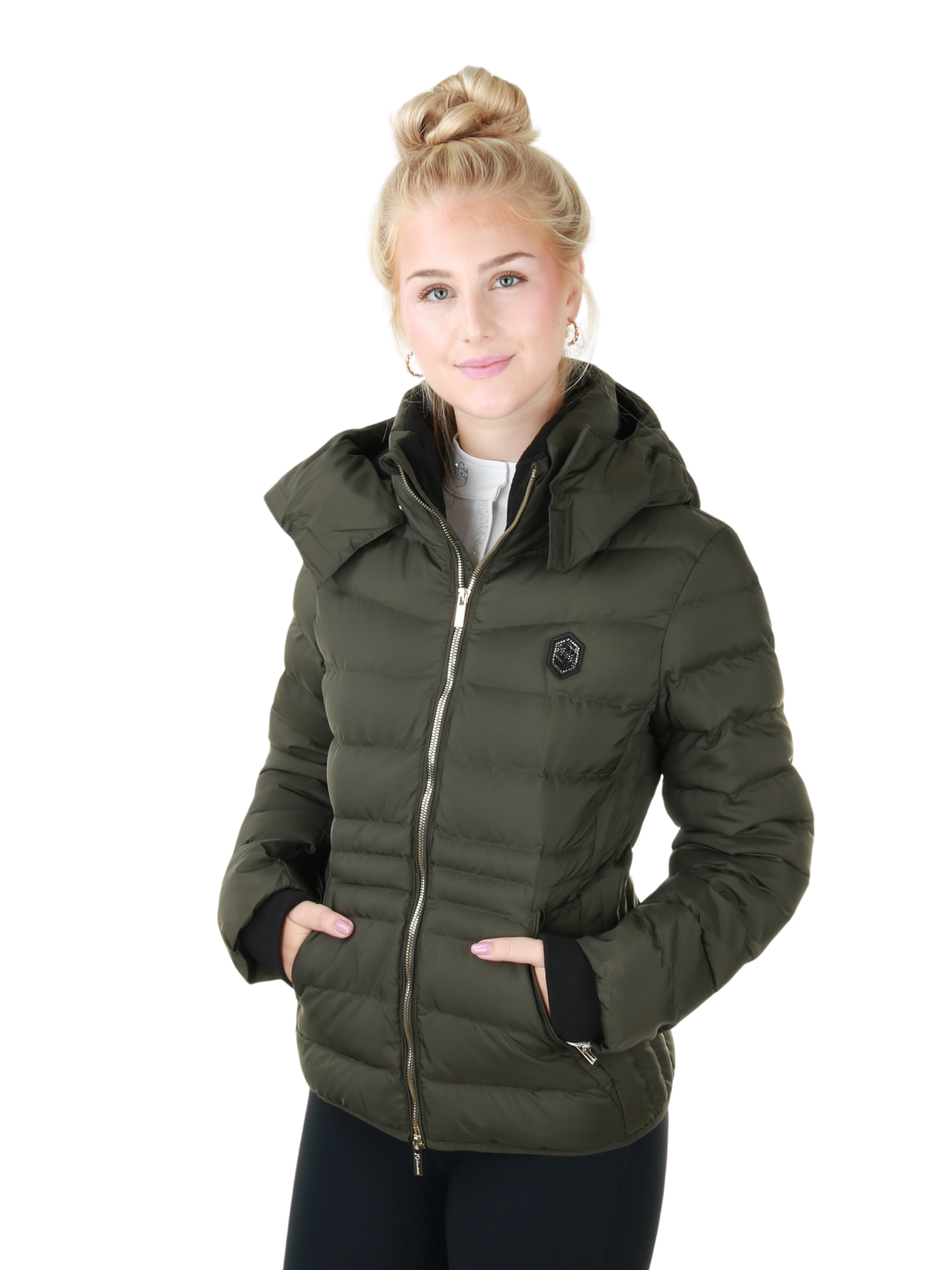 Samshield Down Jacket Ladies Courchevel Avocado Metal Eclipse