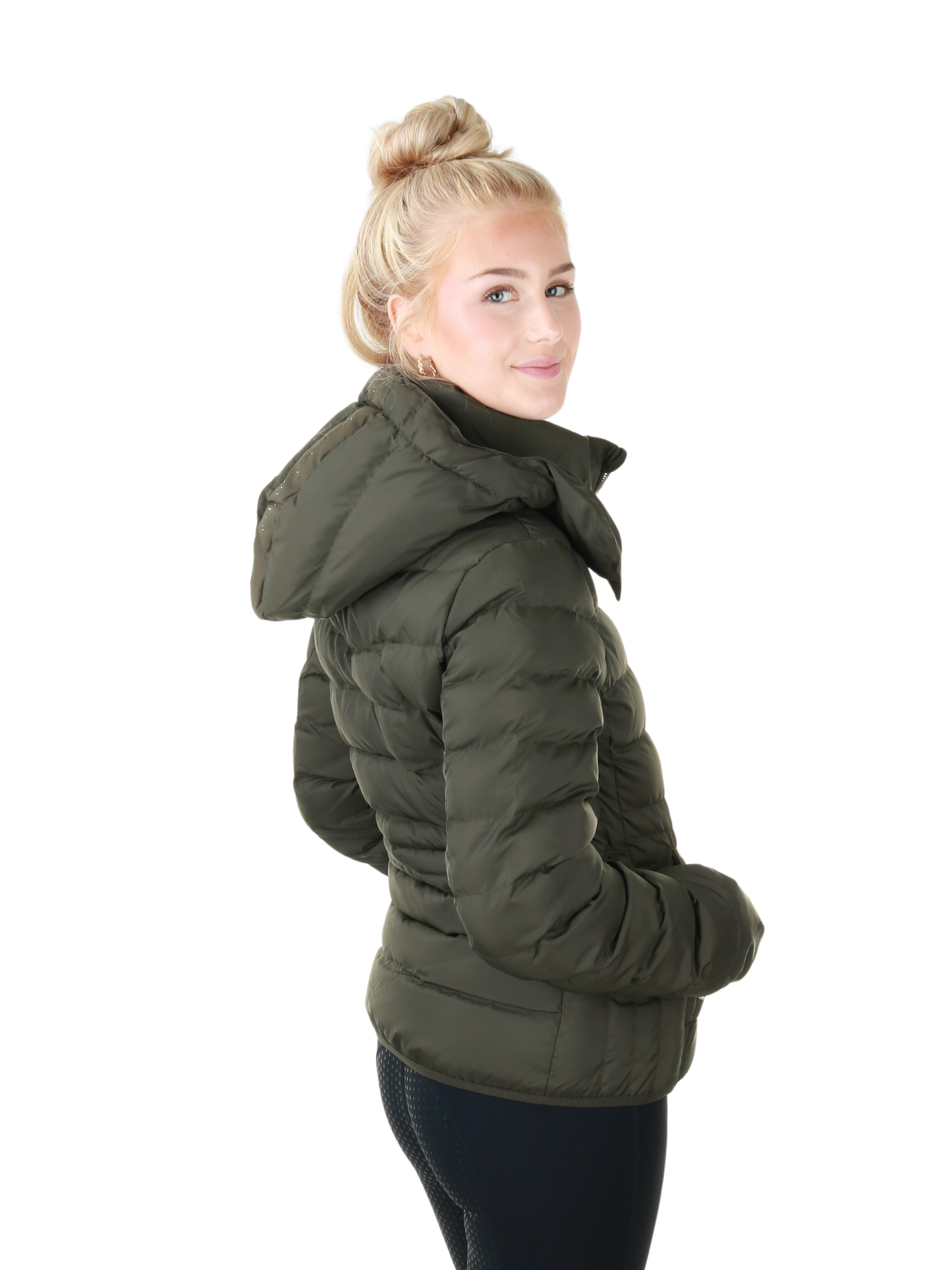 Samshield Down Jacket Ladies Courchevel Avocado Metal Eclipse