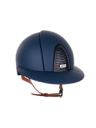 Kep Italia Paardrijhelm Cromo 2.0 Matt Polo Klep Blauw RAW Frame Beige Kinband