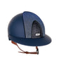 Kep Italia Riding Helmet Cromo 2.0  Matt Polo Peak Blue RAW Frame Galassia Light Blue Insert Beige Chin Strap