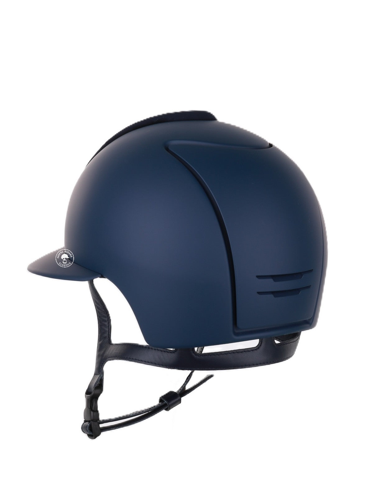 Kep Italia Paardrijhelm Cromo 2.0 Matt Polo Klep Blauw RAW Frame Suede Insert