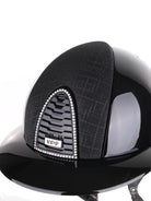 Kep Italia Paardrijhelm Cromo 2.0 Polish Polo Klep Zwart Swarovski Frame Galassia insert