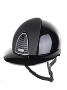 Kep Italia Paardrijhelm Cromo 2.0 Polish Polo Klep Zwart Swarovski Frame Star insert Zwart