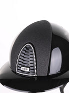 Kep Italia Paardrijhelm Cromo 2.0 Polish Polo Klep Zwart Swarovski Frame Star insert
