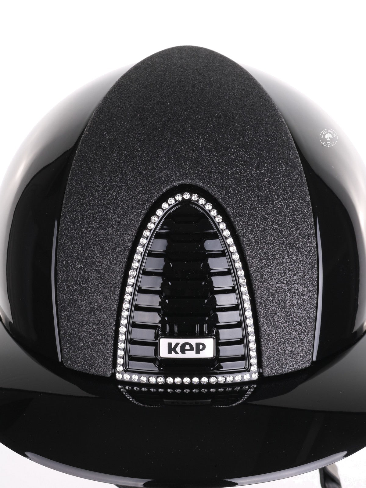 Kep Italia Paardrijhelm Cromo 2.0 Polish Polo Klep Zwart Swarovski Frame Star insert