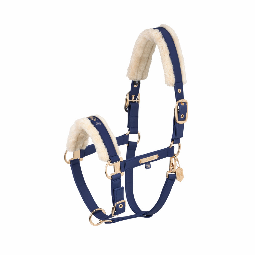 Eskadron Heritage 24-25 Halter Faux Leather Double Pin True Blue