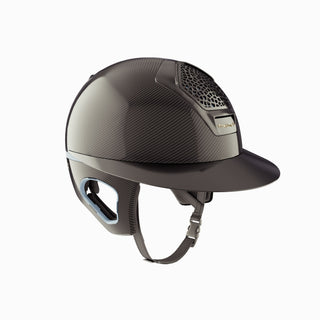 Freejump Helmet Voronoï with Temple Protection Carbon Gloss Sky Black