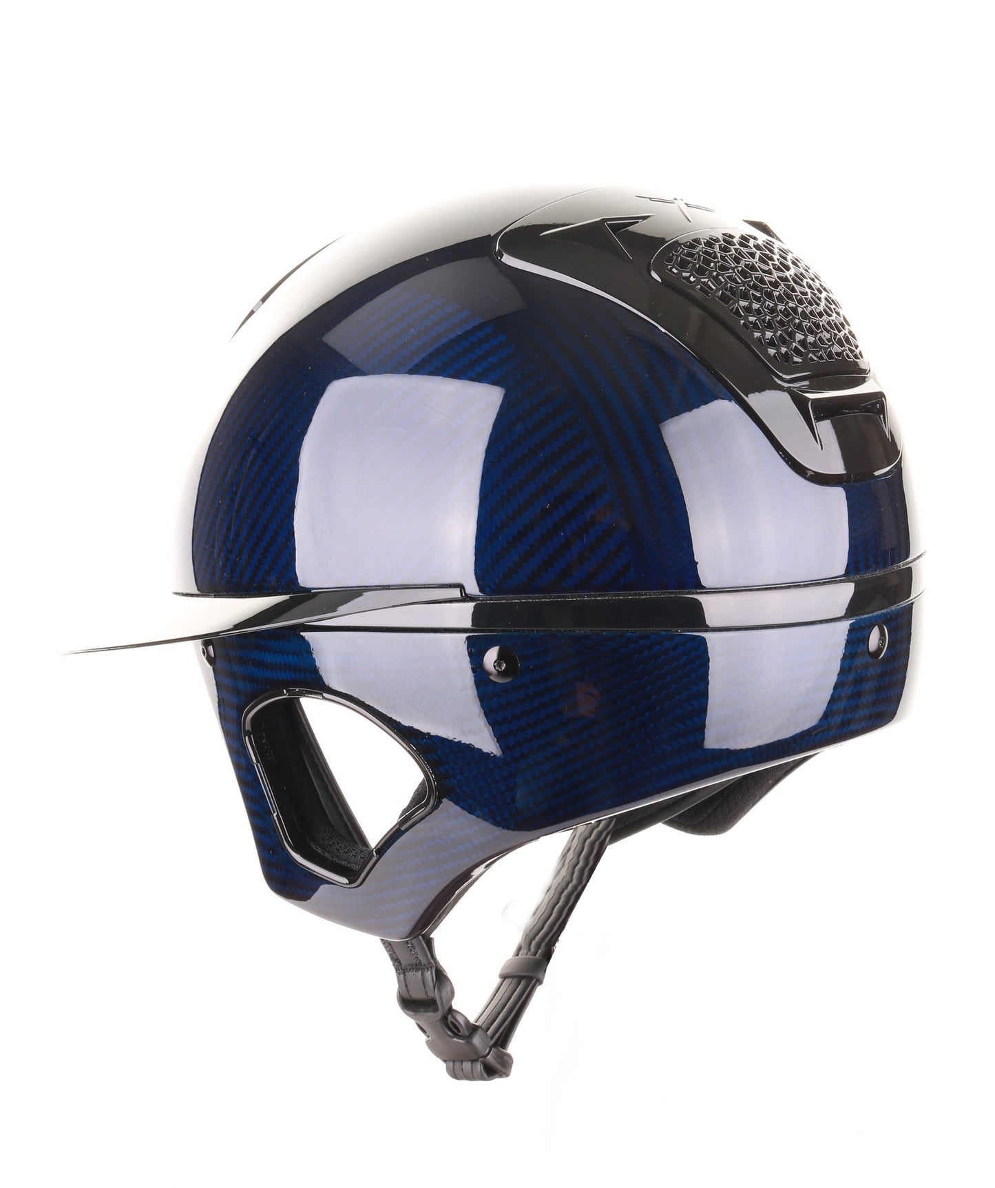 Freejump Helmet Voronoï with Temple Protection Carbon Gloss Navy