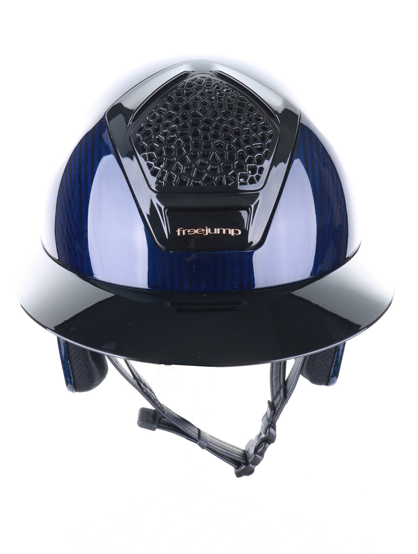 Freejump Helmet Voronoï with Temple Protection Carbon Gloss Navy