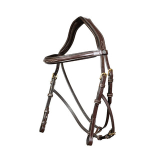 LJ Leathers Hoofdstel Pro Selected Hackamore Bruin