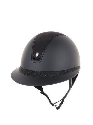 Samshield 2.0 Miss Shield shadowmatt riding helmet Alcantara Crystal Blazon FB Black