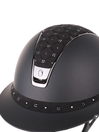 Samshield 2.0 Miss Shield shadowmatt riding helmet Royal Flower Black